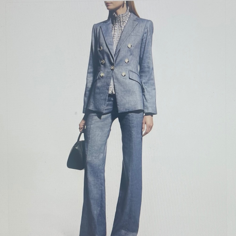NWOT Veronica Beard Blue Kelson Dickey Jacket sz 8 - Picture 14 of 15